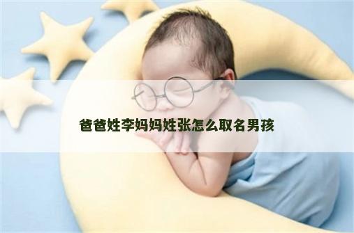 爸爸姓李妈妈姓张怎么取名男孩